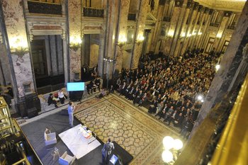 En 2018 Eduy21 presentó su propuesta de reforma educativa en el Salón de los Pasos Perdidos del Palacio Legislativo