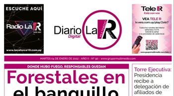 Tapa del diario La República, de este 4 de enero