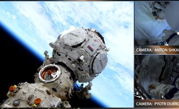 Astronautas rusos realizan misión en el espacio