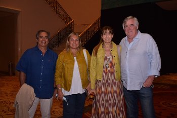 José Altina, Adriana Cuk, Laura Otero y Enrique Bouron