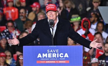 El expresidente estadounidense Donald Trump en un evento en Arizona