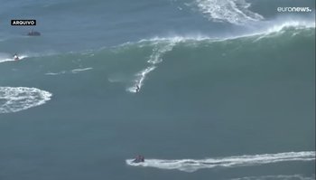 Así es la ola gigante de Nazaré