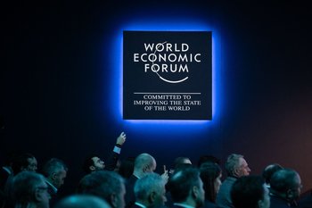 Participantes del Foro Económico Mundial