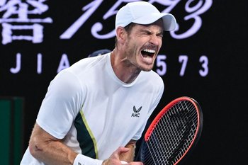 Andy Murray tras ganar en Australia