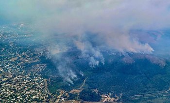 Imágenes del incendio en el Cerro del Toro en la mañana del miércoles
