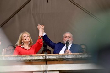 Lula con Cosse en la Intendencia de Montevideo