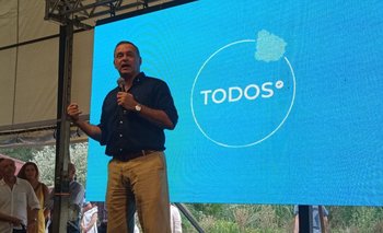 Álvaro Delgado dio un discurso en el encuentro de Todos