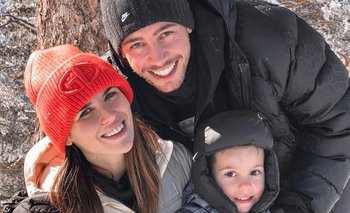 Federico Valverde salió a pasear con su familia pese al frío que hace en España