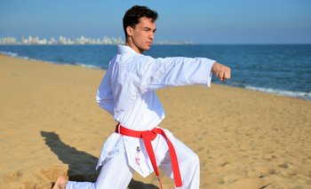 Maxi Larrosa, referente del karate uruguayo