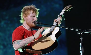 Ed Sheeran en su show en Montevideo en 2019