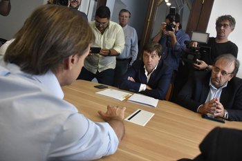 Lacalle se reunió con Alonso y Casales en febrero de 2020, antes de asumir como presidente