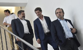 Tealdi, Alonso y Casales, tres de los siete integrantes del Comité Ejecutivo