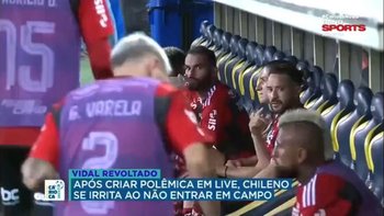 La bronca de Arturo Vidal porque no entró en Flamengo