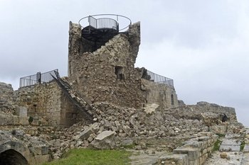 La ciudad antigua de Alepo dañada por el terremoto de este lunes en Turquía y Siria