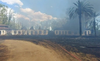 Incendio en el terreno de la Colonia Etchepare en San José