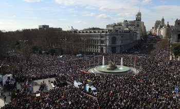 La protesta congregó a 250.000 personas según las autoridades