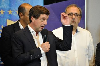 Ignacio Alonso al ser reelecto presidente