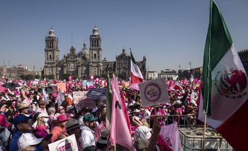 Protestas en México en contra de la reforma electoral impulsada por AMLO