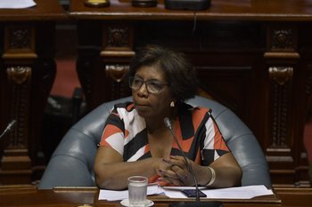 La senadora nacionalista Gloria Rodríguez
