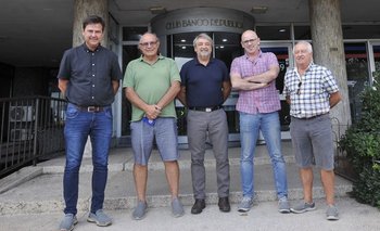 Pablo Hernández, Luis Camargo, Fernando Cáceres, Daniel Daners y Nelson Píriz
