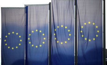Archivo. Banderas de la Unión Europea