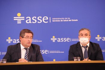 Foto de archivo. Leonardo Cipriani y Marcelo Sosa, presidente y vicepresidente de ASSE, respectivamente