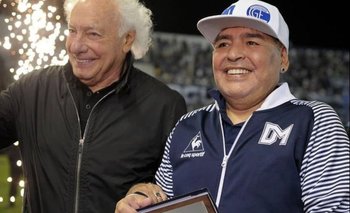 Guillermo Coppola y Diego Maradona