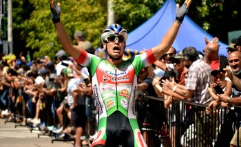 Nahuel Soares de Lima, de San Antonio, ganador al llegar a Santa Lucía