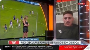 Mathías Cóccaro dijo que es hincha de Nacional