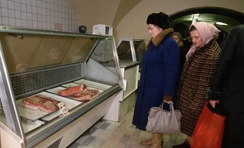 La escasez de productos era lo más común al final de la era soviética
