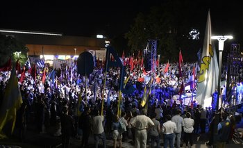 The event was held in the Plaza de la Democracia.