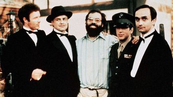 Coppola junto al elenco de la película