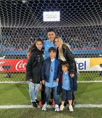Luis Suárez y la familia