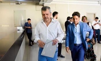 Gustavo Leal y su abogado Diego Camaño