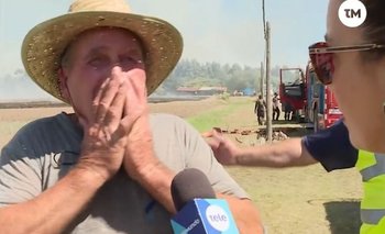 El testimonio del productor rural que perdió su casa en el incendio en Mirador de La Tahona