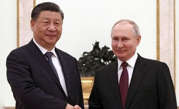 Los presidentes de China, Xi Jinping, y de Rusia, Vladimir Putin. 