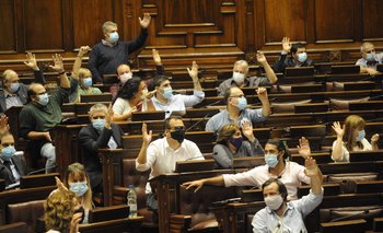 Cámara de Diputados votando