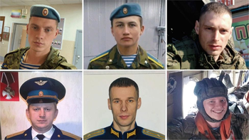 Fotografías de algunos soldados rusos del Regimiento 331 que han muerto en Ucrania, y que la BBC ha confirmado a través de fuentes abiertas
