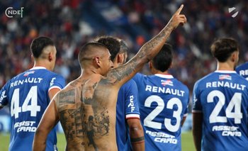 El tatuaje de Diego Zabala y el festejo de su primer gol en Nacional
