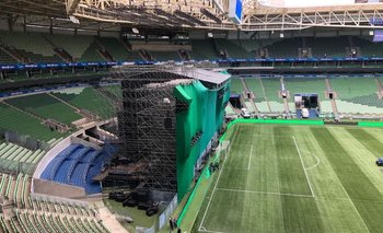 Una vista del estadio Allianz Parque con una "tribuna menos"