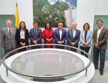 Autoridades de la Cámara de Comercio Uruguay-Colombia