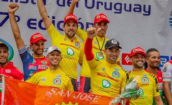 Agustín Alonso, ganador de la Vuelta Ciclista 2022 con Ciudad del Plata