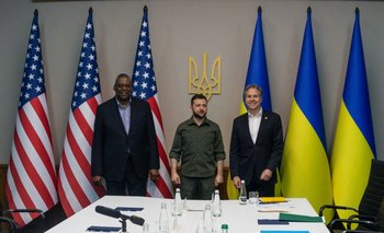 Dos altos cargos del gabinete estadounidense, Austin y Blinken, visitaron Kiev