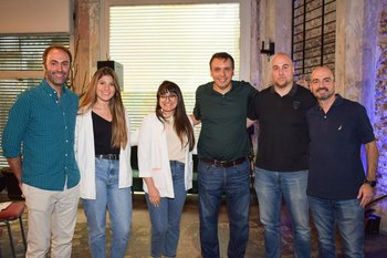 Andres Galiana, Florencia Medina, Natalie Llanes, Ignacio Varese, Fernando Franceschi y Fernando Martínez