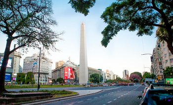 El Obelisco de Buenos Aires.