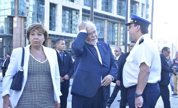Susana Pereyra junto a su esposo y exministro del Interior, Eduardo Bonomi, en 2019