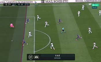 El gol que el VAR le anuló a Luis Suárez para Atlético de Madrid ante Elche