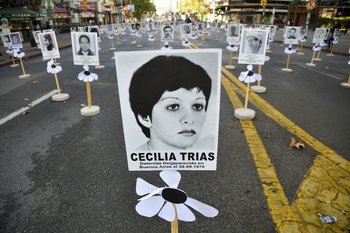 Los desaparecidos durante la dictadura militar son recordados este jueves en la avenida 18 de julio