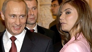 Putin y Alina Kabaeva en 2004