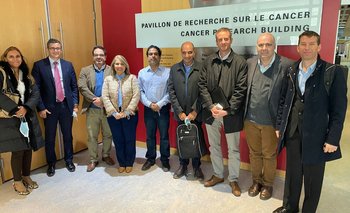 Delegación uruguaya que viajó a Canadá